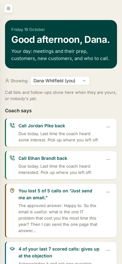 Today on a phone